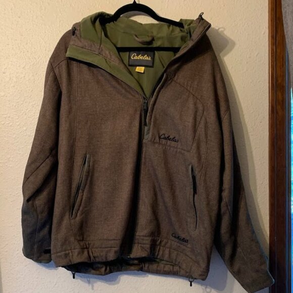 Cabela's Mens Utility Jacket Olive - Size Medium - Picture 1 of 11